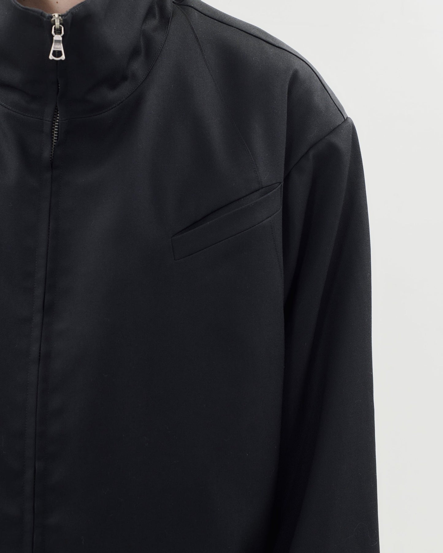 TAOSCHIR F01A-J02201 Raglan Zip Blouson Black detail 1