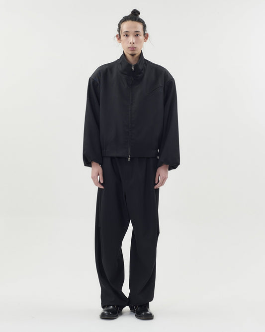 TAOSCHIR F01A-J02201 Raglan Zip Blouson Black front